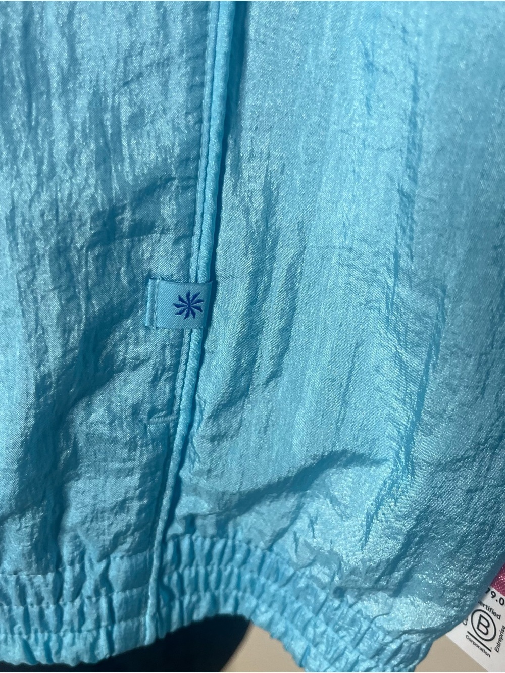 Athleta Light Blue Girls Windbreaker Jacket - Picture 5 of 15